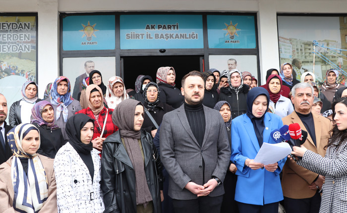 AK Parti Siirt Kadın Kolları Başkanlığı açıklaması