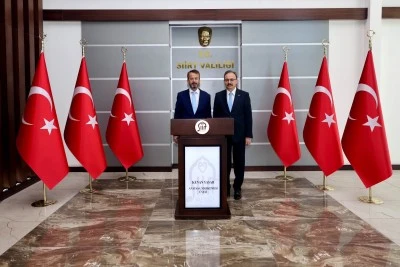 Anayasa Mahkemesi &Uuml;yesi Kenan Yaşar&rsquo;dan Siirt Valisi Kızılkaya&rsquo;ya Ziyaret
