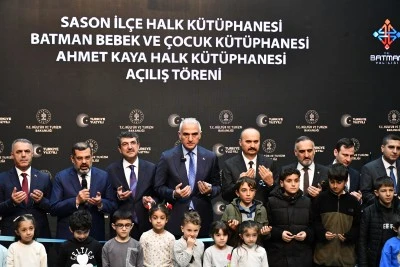 Bakan Ersoy&rsquo;dan Batman&rsquo;da 3 Yeni K&uuml;t&uuml;phane A&ccedil;ılışı