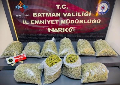 Batman'da 10 kilo 100 gram skunk ele geçirildi