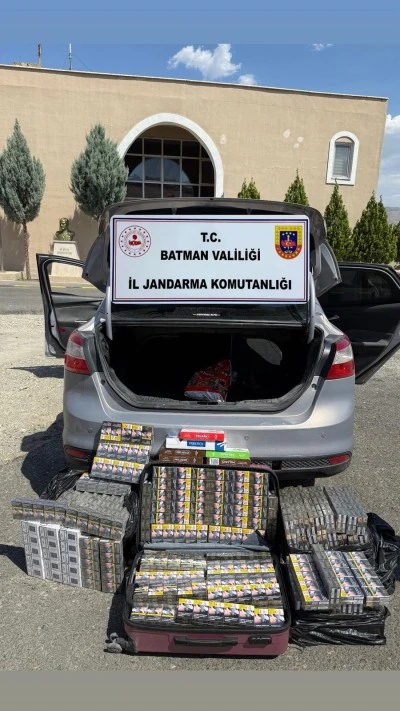 Batman'da 1700 paket bandrolsüz sigara ele geçirildi