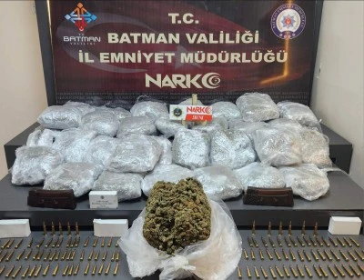 Batman'da 20 kilo 400 gram skunk ele geçirildi