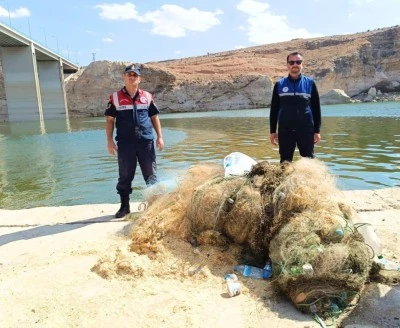 Batman'da 3 bin 500 metre hayalet ağ ele geçirildi