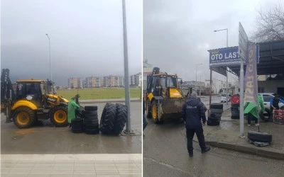 Batman'da 84 bin 190 kilogram atık lastik geri d&ouml;n&uuml;ş&uuml;me kazandırıldı