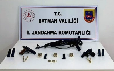 Batman'da attığı çuvalda silah çıkan zanlı tutuklandı