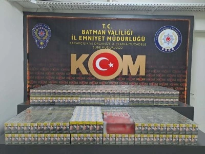 Batman'da bir tankerde 4 bin 600 paket kaçak sigara ele geçirildi