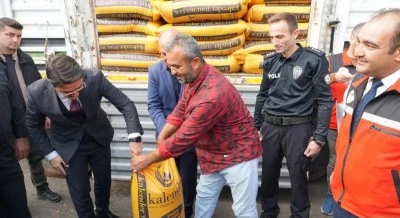 Batman'da çiftçilere yüzde 75 hibeli mercimek tohumu dağıtıldı