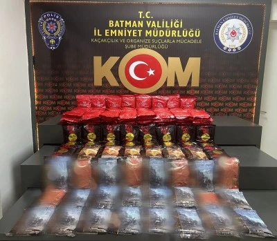 Batman'da gümrük kaçağı 159 kilogram nargile tütünü ele geçirildi