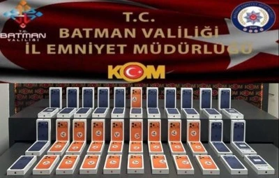 Batman'da gümrük kaçağı 55 cep telefonu ele geçirildi