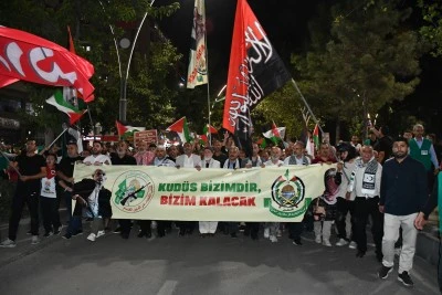 Batman'da İsrail'in Gazze'ye saldırıları protesto edildi
