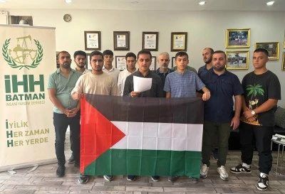 Batman'dan Filistin'e ve Küresel Sumud Filosu'na destek