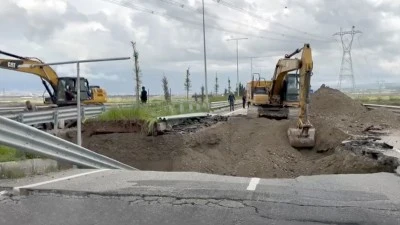 Batman G&uuml;ney &Ccedil;evre Yolu&rsquo;nda &Ccedil;&ouml;kme Meydana Geldi