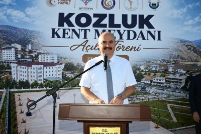 Batman Kozluk'ta Kent Meydanı hizmete a&ccedil;ıldı
