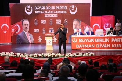 BBP Genel Başkan Yardımcısı Bulut Batman'da partisinin il kongresinde konuştu: