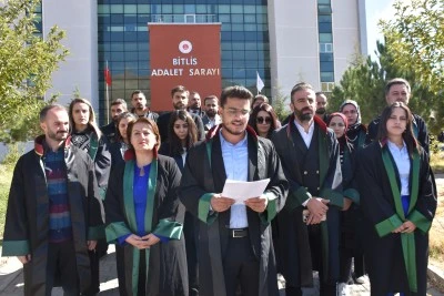 Bitlis'te avukatlar, CMK ücret tarifesine ilişkin açıklama yaptı