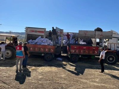 Çermik'te ihtiyaç sahibi ailelere kömür yardımı yapılıyor