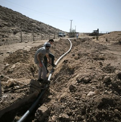 Derik'te sondaj kuyusuyla su kapasitesi arttırıldı