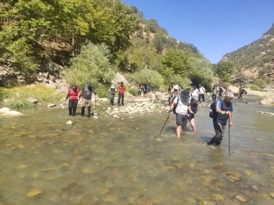 Doğaseverler Zore Kanyonu'nda yürüyüş gerçekleştirdi