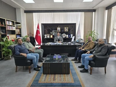 Eğitim Bir-Sen&rsquo;den Siirt İl M&uuml;d&uuml;r&uuml; Saz&rsquo;a Hayırlı Olsun Ziyareti