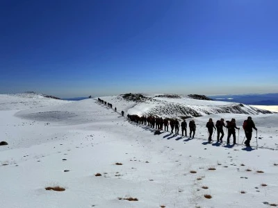 Erek ve Süphan dağlarında arama kurtarma kampı düzenlendi