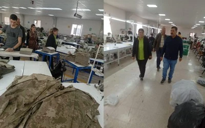 Eşbaşkan Aktin’den Tekstil ve Ayakkabıcılık Atölyelerine Ziyaret