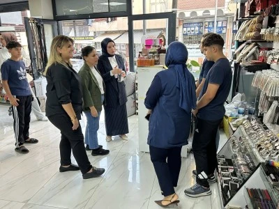 Eşbaşkanlardan Kurtalan’da kadın esnaflara destek ziyareti