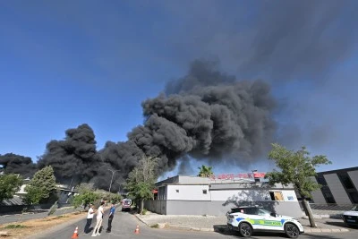 Gaziantep'te geri dönüşüm fabrikasında yangın çıktı