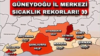 Güneydoğu’da Rekor Batman’ın, Siirt 5. Sırada!