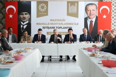 Mardin Valisi Tuncay Akkoyun muhtarlarla bir araya geldi