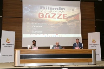 Siirt &Uuml;niversitesi&rsquo;nde &ldquo;Bilimin Işığında Gazze&rdquo; etkinliği d&uuml;zenlendi