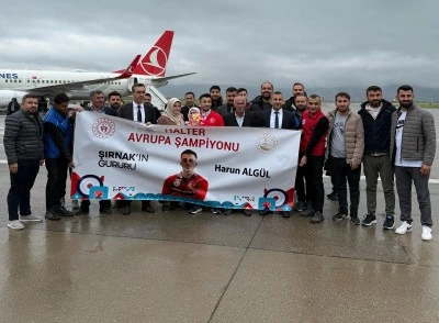 Avrupa Şampiyonu Harun Algül Şırnak'ta Kahraman Gibi Karşılandı!