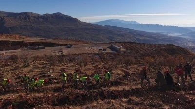 Enerji ve Tabii Kaynaklar Bakanlığı,&nbsp;Gabar'da fidan dikim seferberliği başlattı