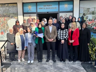 AK Parti Siirt Kadın Kollarından kadına yönelik şiddetle mücadele açıklaması