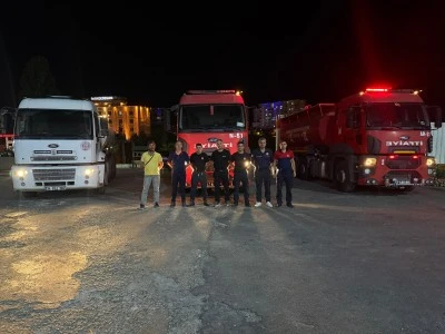 Mardin Büyükşehir Belediyesi'nden Diyarbakır'daki örtü yangınına destek