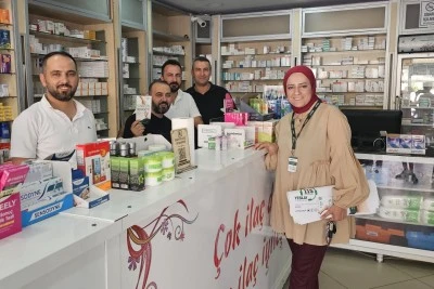 Yeşilay Şırnak Şube Başkanı Mahsum Çağın'dan eczanelere ziyaret