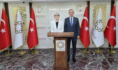 İngiltere'nin Ankara Büyükelçisi Jill Morris, Mardin Valisi Akkoyun'u ziyaret etti