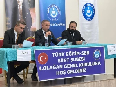 Türk Eğitim-Sen Siirt Şubesi'nin kongresi yapıldı