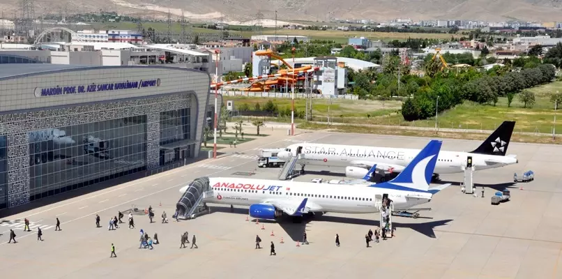 Mardin Prof. Dr. Aziz Sancar Havalimanı ağustos ayında 75 bin 53 yolcuya hizmet verdi