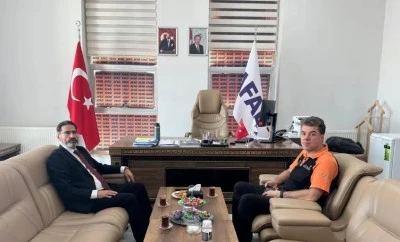 Şırnak İl Kültür ve Turizm Müdürü Baz'dan AFAD İl Müdürü İşlek'e ziyaret