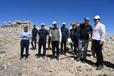 Batman Valisi Canalp, Mereto Dağı'ndaki çalışmaları inceledi