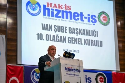 HAK-İŞ Genel Başkanı Arslan, Van'da konuştu:
