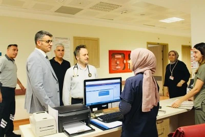 Siirt İl Sağlık Müdürü Hacıoğlu hastanede incelemede bulundu