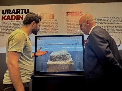 Urartulara ait kadın ayak izi Van Müzesi'nde ilk kez sergileniyor