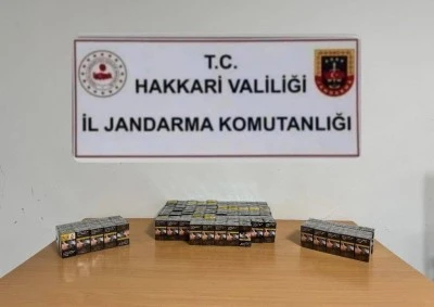 Hakkari'de 985 paket kaçak sigara ele geçirildi