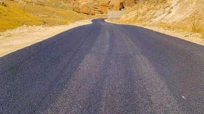 Hasankeyf'te Şaab Vadisi yolunda asfalt çalışmaları tamamlandı
