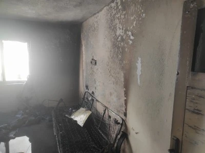 Hizan'da bir evde çıkan yangında maddi hasar oluştu