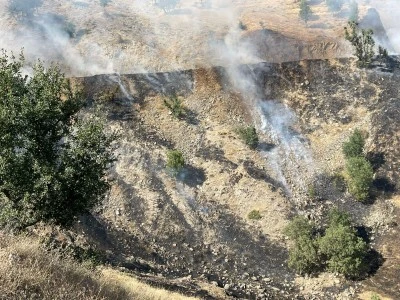 Hizan'da çıkan anız yangını söndürüldü
