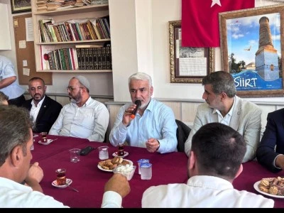 H&Uuml;DA PAR Genel Başkanı Yapıcıoğlu&rsquo;ndan İstanbul&rsquo;daki Siirtli hemşehrilere ziyaret