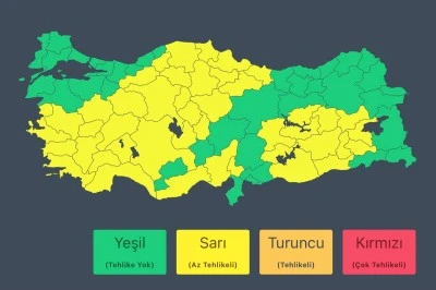 İ&ccedil;işleri Bakanlığı&rsquo;ndan Siirt&rsquo;e Sarı Kodlu Uyarı