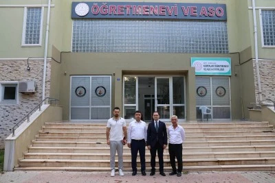 Kaymakam Başara, Kurtalan &Ouml;ğretmenevi&rsquo;nde incelemelerde bulundu